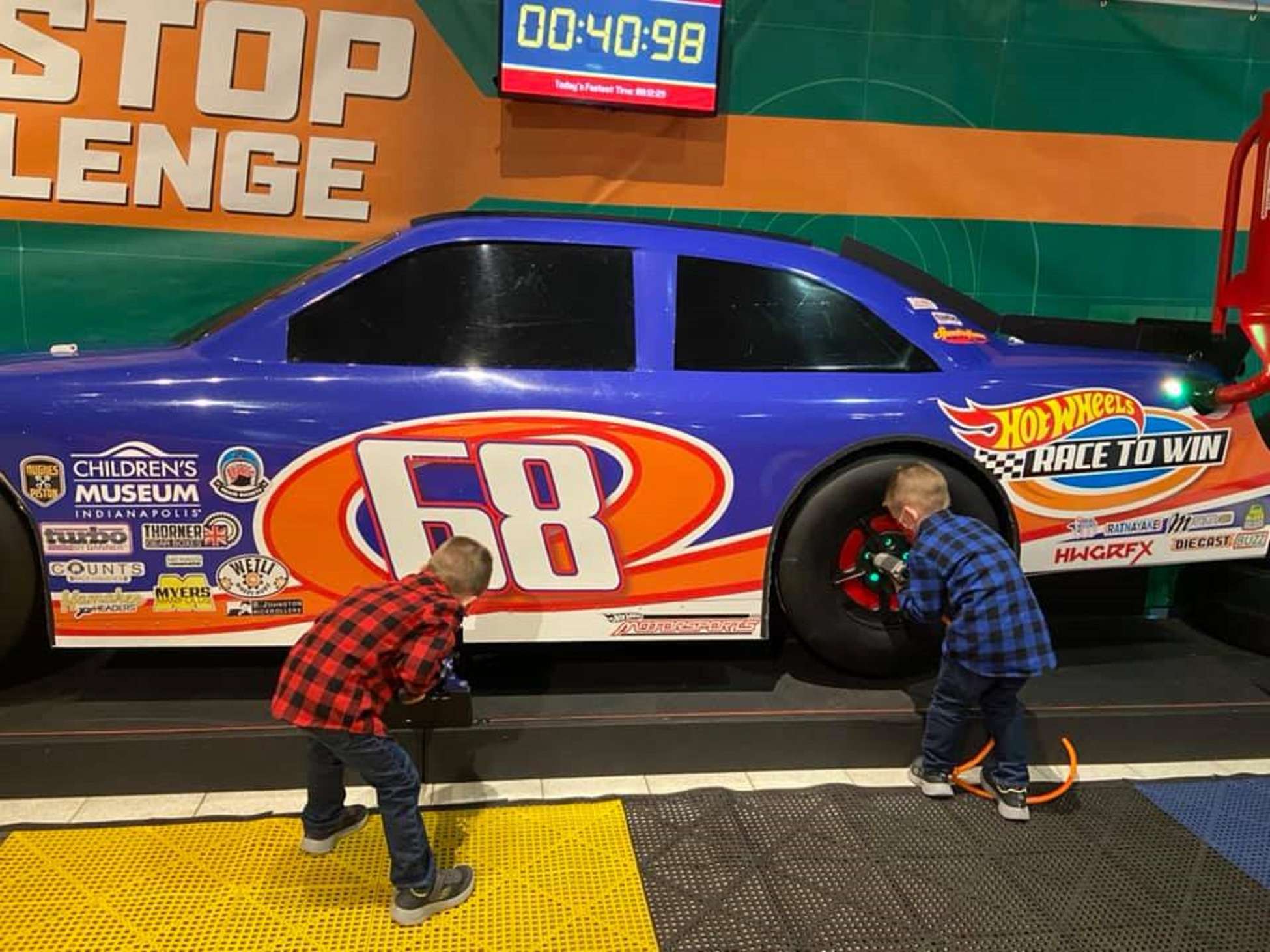 Hot wheels race to win exhibit on sale